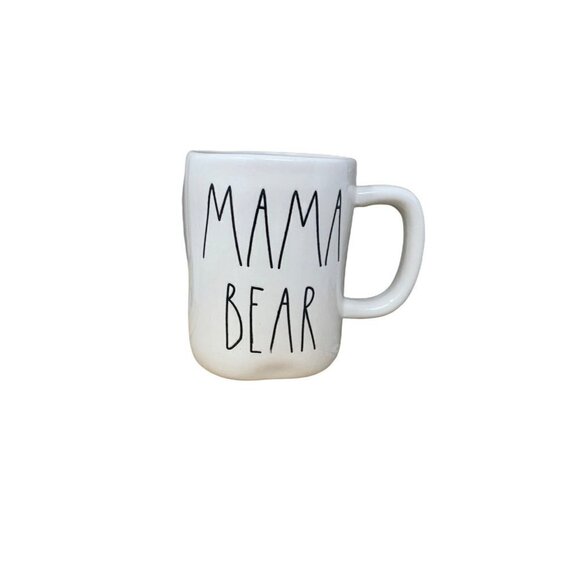 Rae Dunn MAMA BEAR Mug Ceramic Cup Artisan Collection Magenta Farmhouse Holiday - Picture 1 of 7